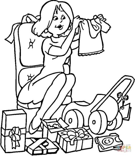 Baby Shower Coloring Pages Clip Art Library