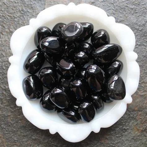 Natural Unshape Black Obsidian Tumbled Stone High Quality Obsidian