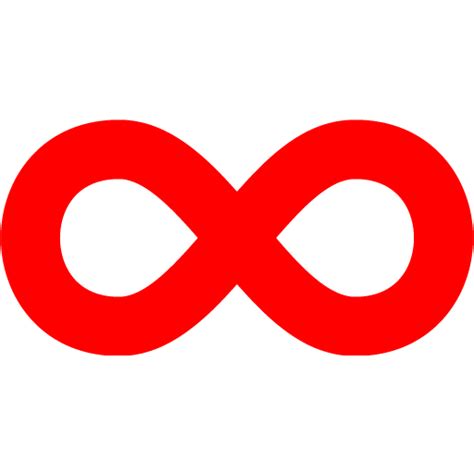 Red Infinity Icon Free Red Infinity Icons