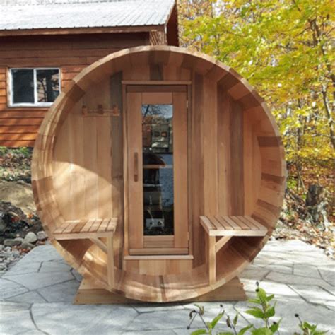 Dundalk Leisure Craft Clear Cedar Barrel Sauna My Sauna World