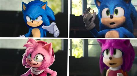 Sonic The Hedgehog Movie 3 Sonic And Amy Uh Meow All Designs