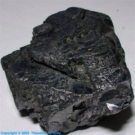 Galena Lead Sulfide A Sample Of The Element Lead In The Periodic Table