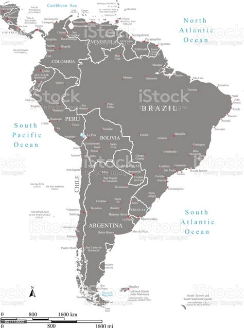 Map South America Capitals