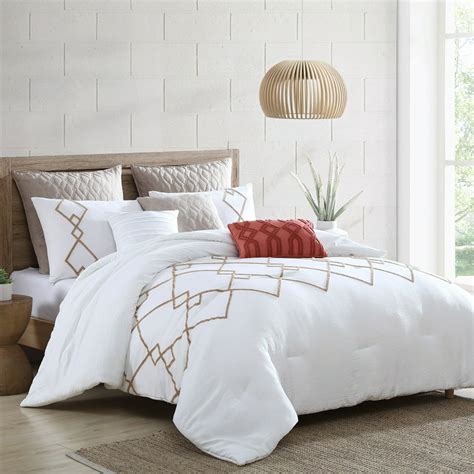 Modern Thrreads 8 Piece Tufted Comforter Set Kalene Queen Walmart