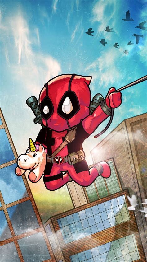 1080x1920 Chibi Deadpool 4k Iphone 76s6 Plus Pixel Xl One Plus 33t