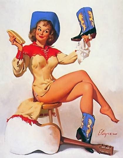 Gil Elvgren Famoso Artista Pin Up Glamour Y Chicas Fatales Vintage