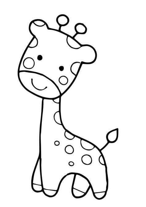 Kids Giraffe Coloring Page 01 Giraffe Coloring Pages