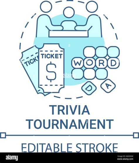 Trivia Tournament Fundraiser Concept Icon Stock Vector Image And Art Alamy