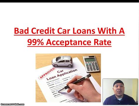 Bad Credit Car Loans With A 99 Approval Rate Youtube