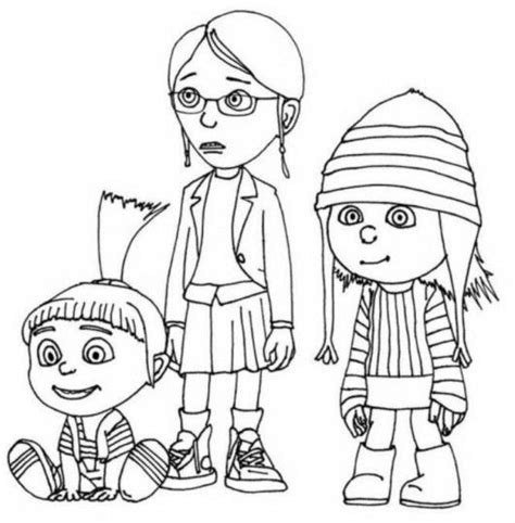 Despicable me coloring pages download and print for free. Dcoloringpages.com | Cute coloring pages, Coloring pages ...