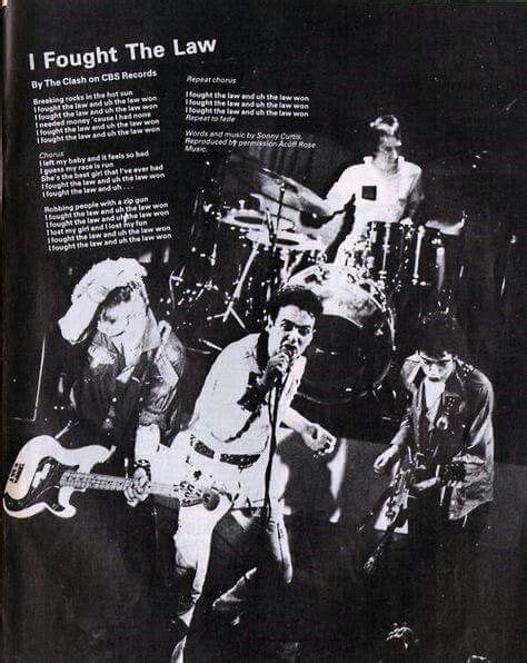The Clash I Fought The Law Sue Lawrence