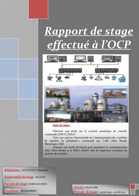 Rapport De Stage Laverie Ocp