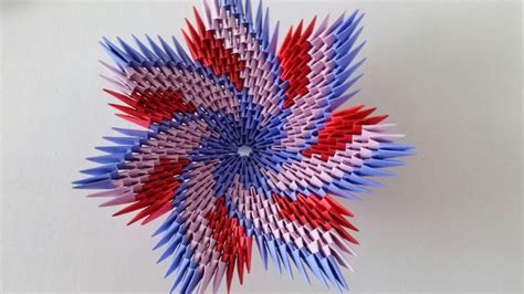 3d Origami Spiral Bowl Multicolor