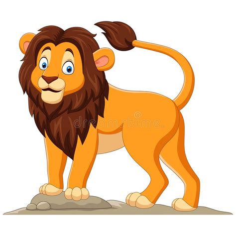 Happy Lion Cartoon Jumping Stock Vector Illustration Of Drawing 39147726