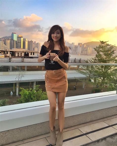 Hong Kong Girl Mini Skirts Fashion Girl
