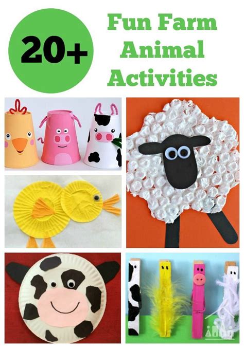 40 Fantastic Farm Animal Activities For Kids Crafty Kids At Home