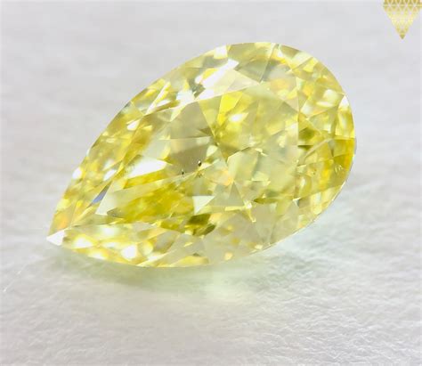 220 Carat Fancy Intense Yellow Diamond Pear Shape Si1 Clarity Gia