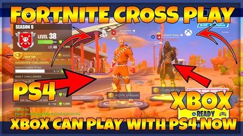 Fortnite How To Play Ps4 With Xbox One Cross Platform Ps4 Cross Play