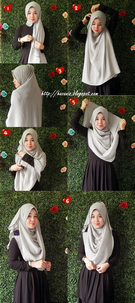 Letakkan bahagian lagi satu ke hadapan. Meyya's Lee: Tutorial Memakai Shawl *wink