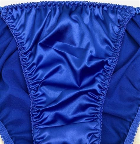 Satin String Bikini Panty Royal Blue Xl Gem
