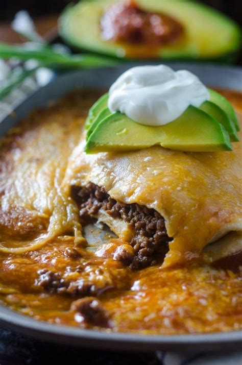 This delicious recipe is easy to make and yields enough for a eggs: Everyone goes crazy for these wet burritos smothered in cheese and sauce! RECIPE HERE=> https ...