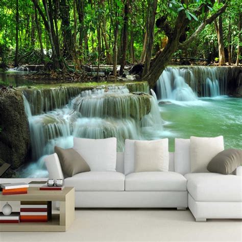 You can improve your backyard waterfall design by. Modern home decoration wallpaper,waterfall,natural scenery ...