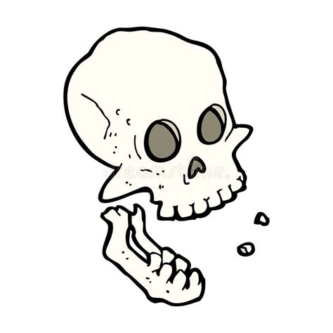 Cartoon Laughing Skull Stock Vector Illustration Of Retro 37016546