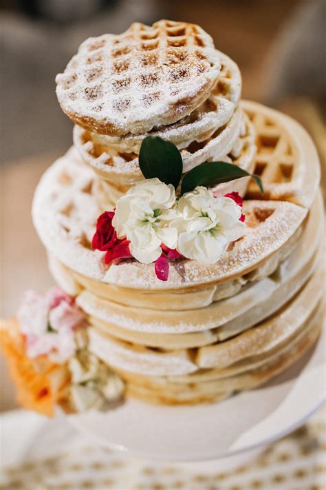 Check Out Our Wedding Brunch Waffle Cake I Love It So Much I Had To