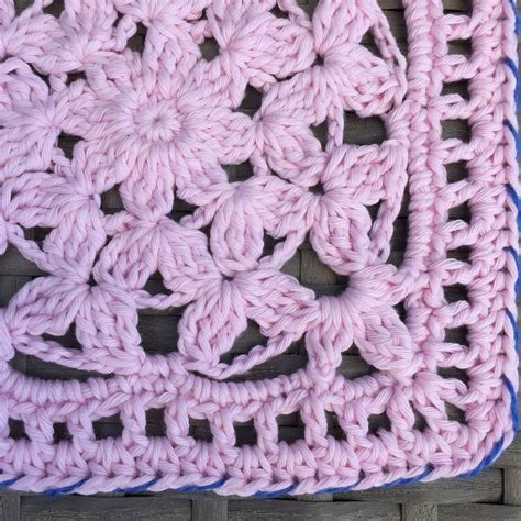 Rose Square by Sari Reitti Crocheted Granny Square | Granny square, Granny square crochet, Crochet