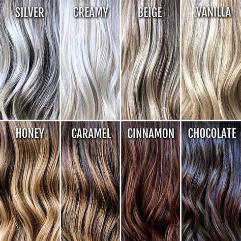The Best Hair Color Chart With All Shades Of Blonde Brown Red Black