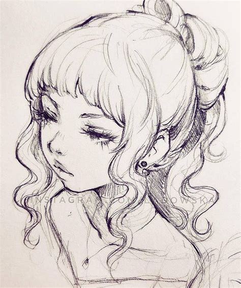 Curls By Ladowska Anime Drawings Art Manga Drawing