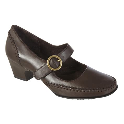 I Love Comfort Womens Mary Jane Girly Brown Shoes Womens Shoes Womens Heels And Pumps