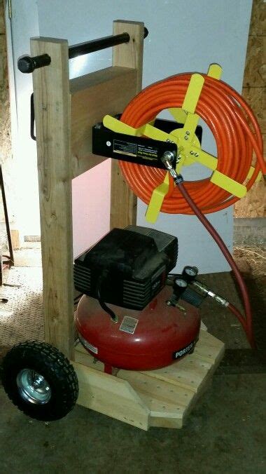 Compressor Cart Woodworking Garage Diy House Projects Workshop Storage
