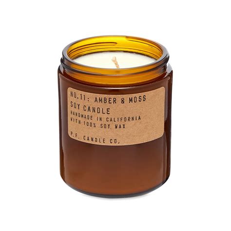 Pf Candle Co No11 Amber And Moss Soy Candle 204g End Uk