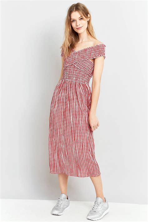 Pins And Needles Gingham Picnic Midi Dress Would This Ruching Work On