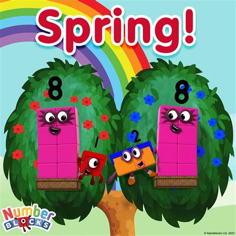 Numberblocks Love Spring Full Of Flowers Numberblocks Fanmade Images And Photos Finder