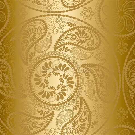 Seamless Gold Pattern Stock Vector Illustration Of Needlework 14527004