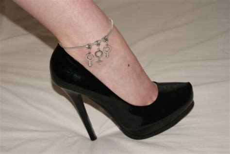 Sexy Euro Anklet Ankle Chain Mfm Symbols Swinger Threesome Fetish