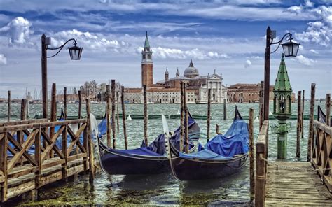 Wallpaper Boat Sea Italy Venice Vehicle Tourism Gondolas