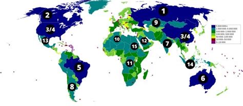 Os 15 Maiores Países Do Mundo Por Território Maiores E Melhores