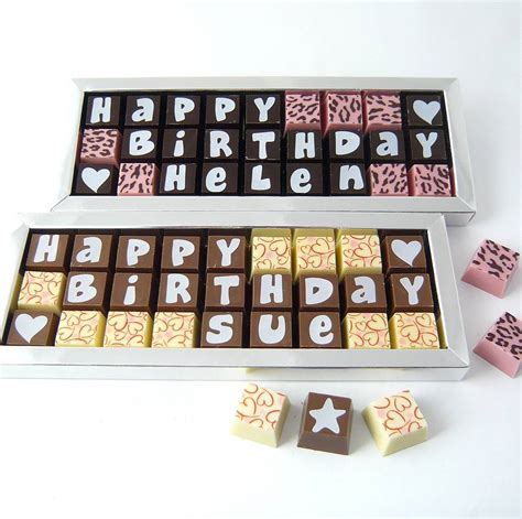 Surprise birthday gift chocolate box. personalised birthday chocolate box by chocolate by ...