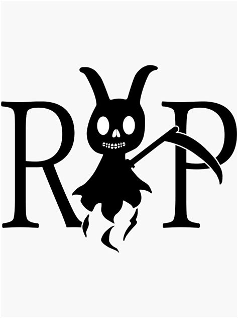 Spooky Grim Reaper Rip Sticker For Sale By Mr Mrk Redbubble