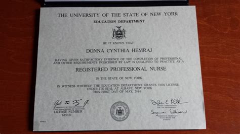 State Board Of Nursing Certificate Donna Hemrajs Eportfolio