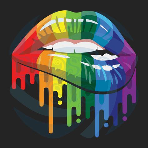 pride shirt design rinbow lips png cricut cut lgbt pride svg rainbow dripping lips svg pride