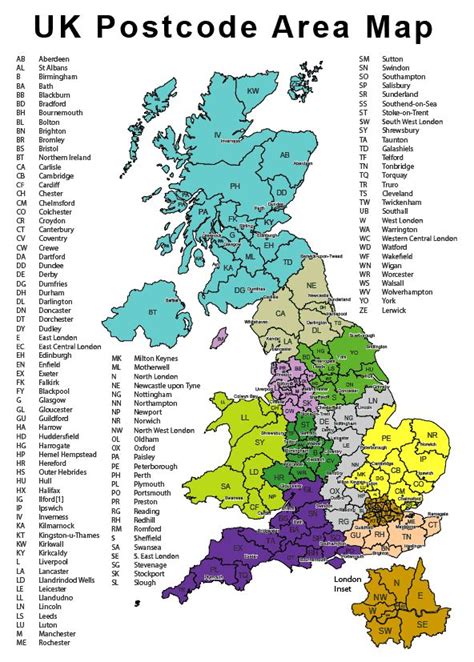 UK Postcode Areas Districts And Sectors Maps England Map Map Map Of