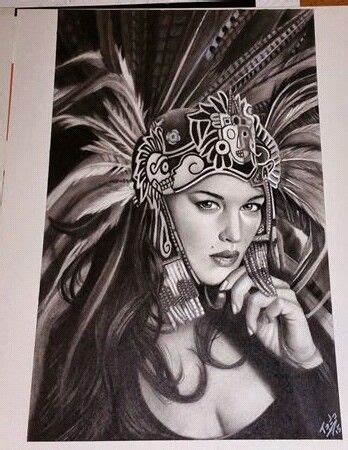 Aztec Princess Aztec Art Chicano Art Lowrider Art