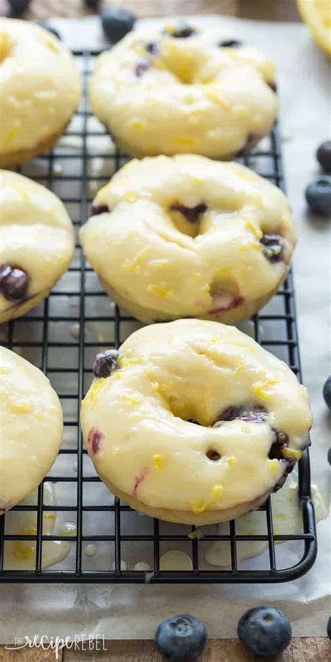 I'm a sucker for a fresh hot donut. Baked Lemon Blueberry Doughnuts (Donuts) Recipe + VIDEO
