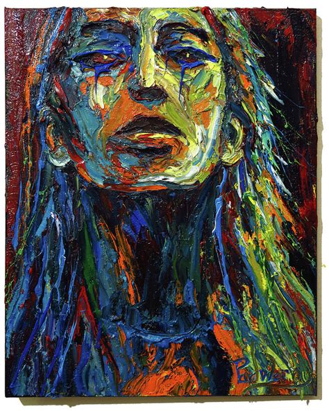 Abstract Expressionism Portrait Face Female Abstract