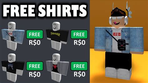 How To Get Best Shirts On Roblox For Free Free Clothing Store
