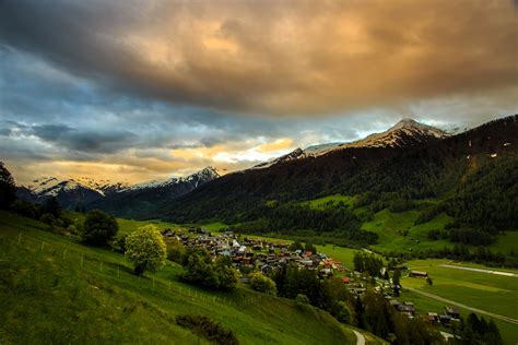 Village In The Mountains Of Switzerland 4k Ultra Hd Wallpaper